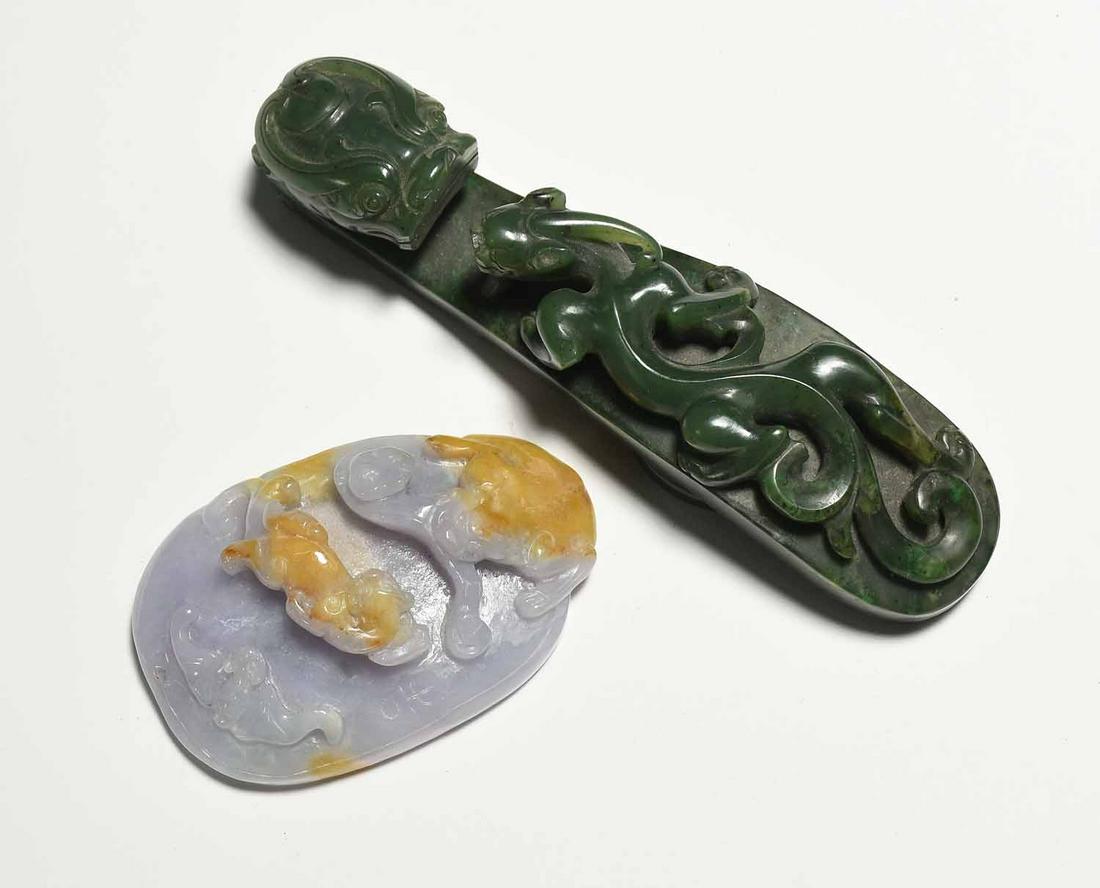 Two Chinese Jade Carvings (1 of 10)