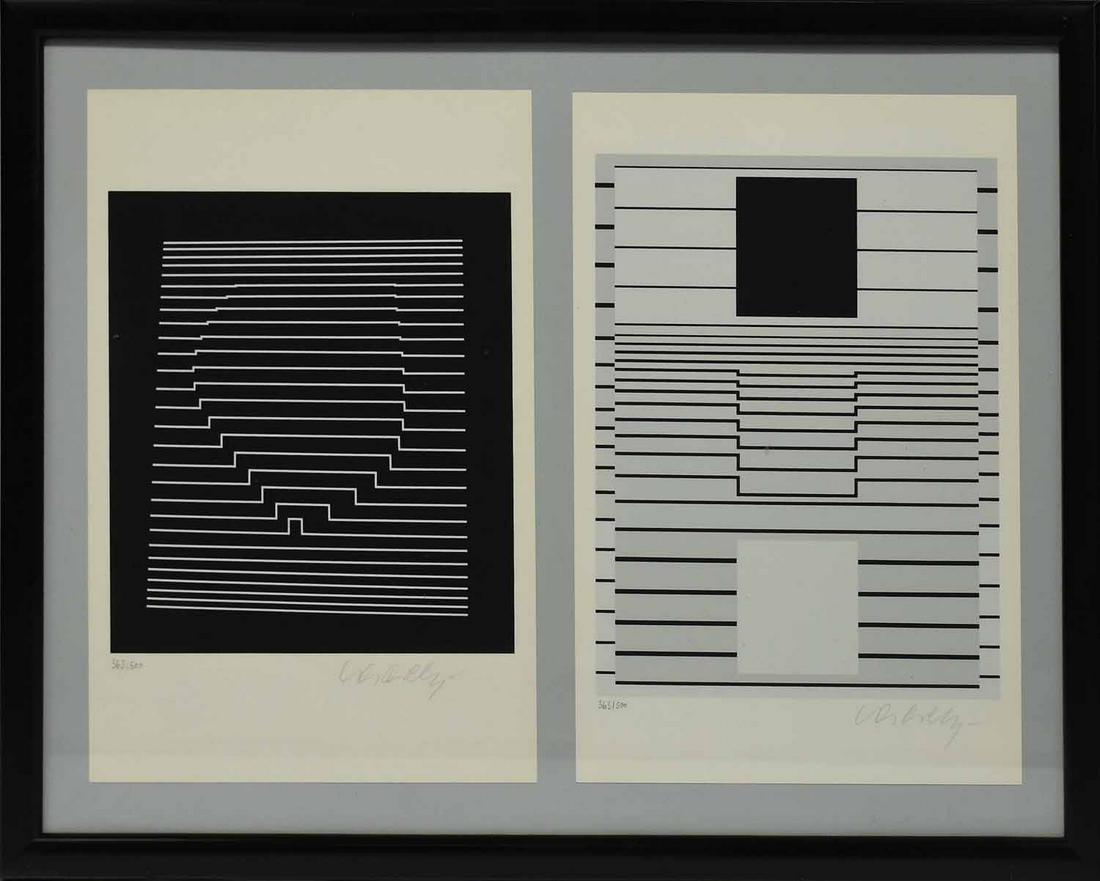 Victor Vasarely Double Litho (1 of 7)
