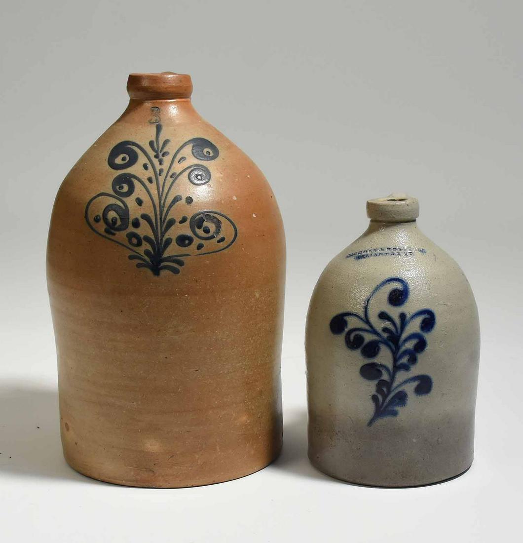 Two Stoneware Jugs with Cobalt (1 of 7)