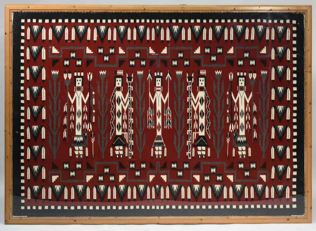 Large Native American Yei rug (1 of 6)