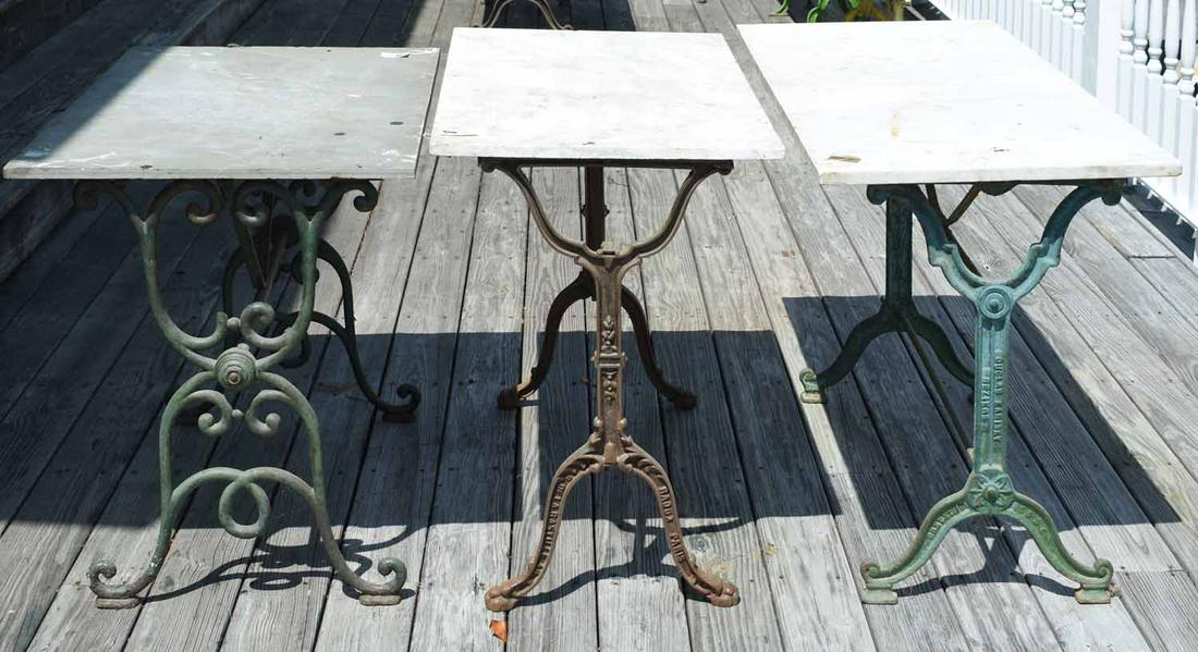 Three Iron and Marble Tables (1 of 5)