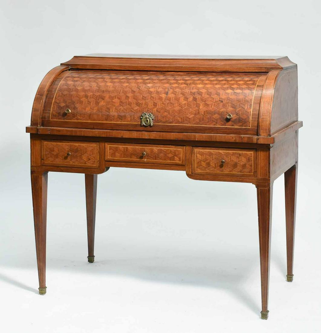 French Parquetry Roll Top Desk (1 of 4)