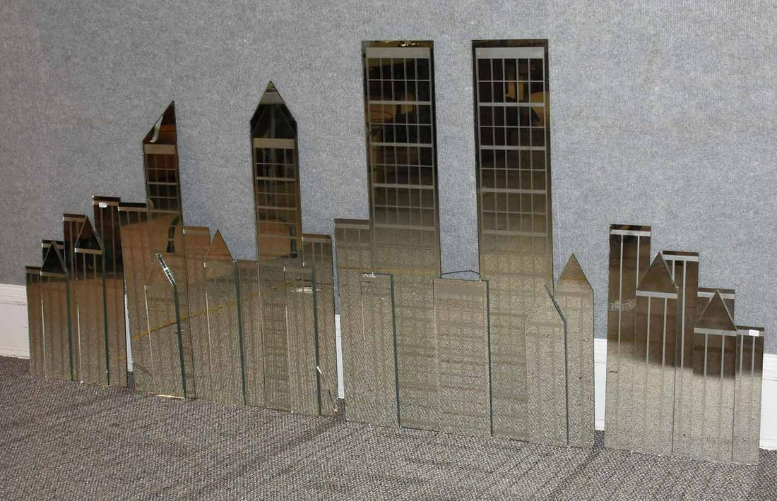 Vintage NYC Skyline Mirror (1 of 8)