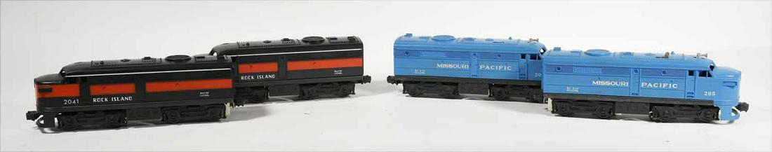 Lionel 205 Missouri Pacific Alco AA Diesels: Lionel 205 Missouri Pacific Alco AA Diesels, 2041 Rock Island Alco AA Diesels
