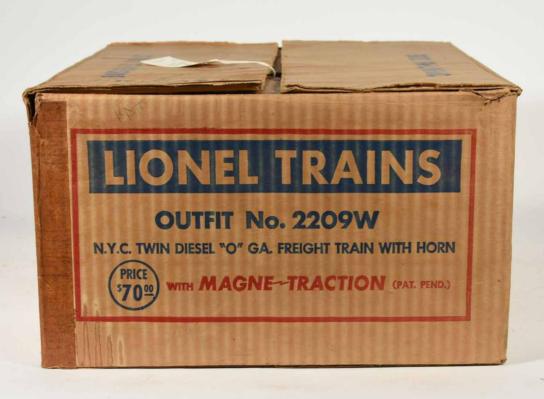 Lionel Outfit No. 2209W.: Lionel Outfit No. 2209W. Contents 2354P/2344C/2354T NYC F3 ABA 6462, 3484, 6415,6417, all boxes and set box