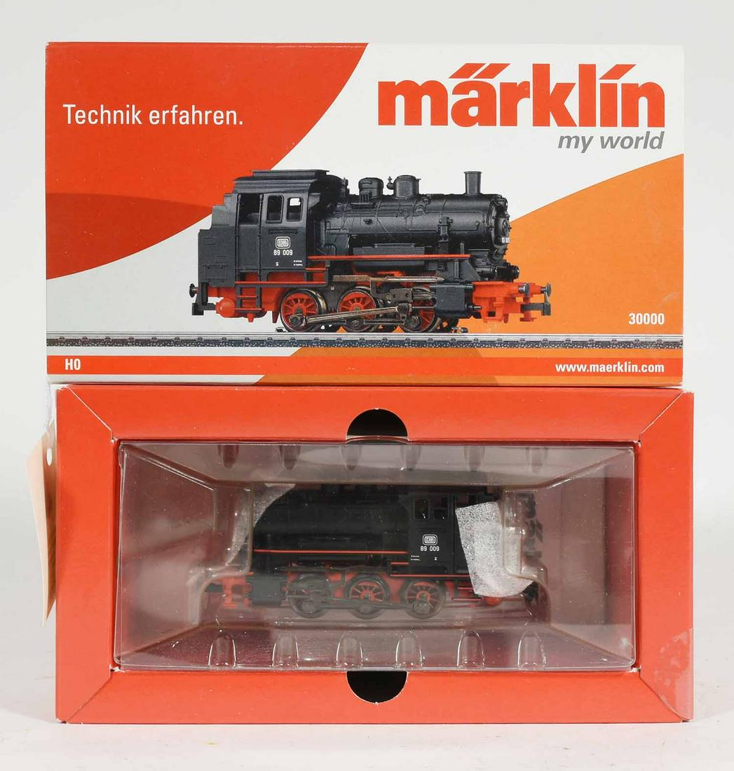 Marklin 30000 0-6-0 steam locomotive: Marklin 30000 0-6-0 steam locomotive, original box, Cab No. 89009