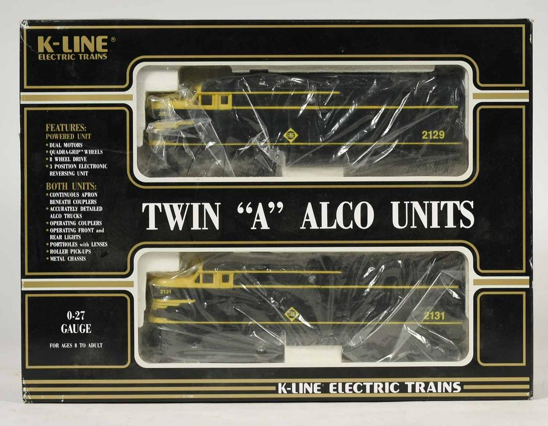 K-Line K2129 Alco Erie AA Powered & Dummy Units: K-Line K2129 Alco Erie AA Powered & Dummy Units, original box