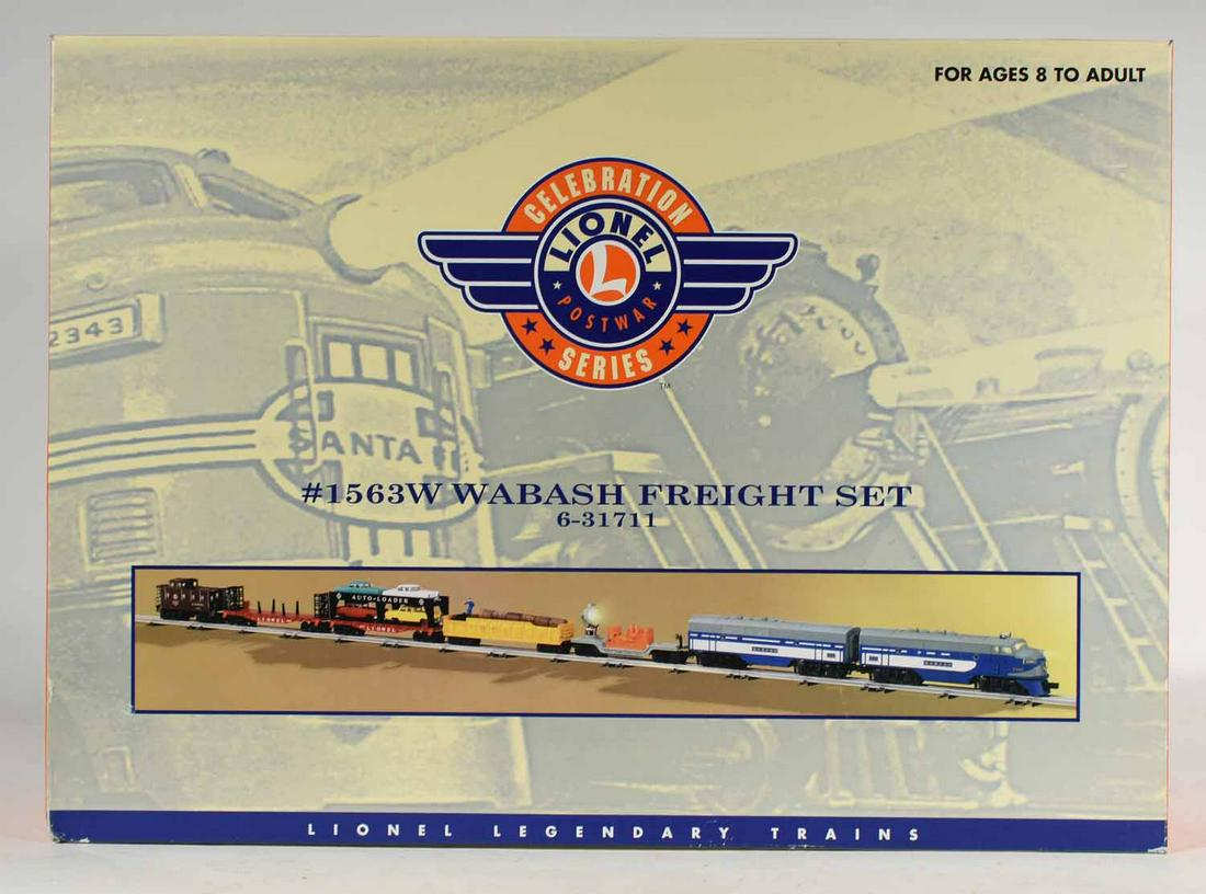 Lionel 31711 #1563W Wabash Freight Set: Lionel 31711 #1563W Wabash Freight Set, original boxes