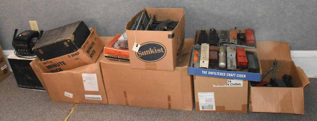 Lionel Lot: Lionel Lot, track, switches, freight cars, steam locos/tenders, ZW transformer & much more.