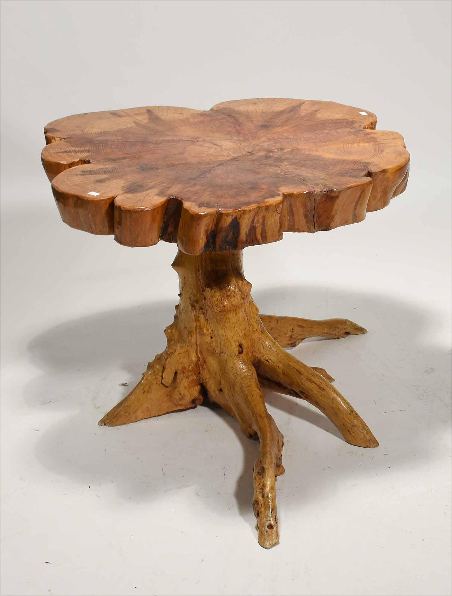 Artisan made root table: Artisan made root table, 33” dia X 22” H.