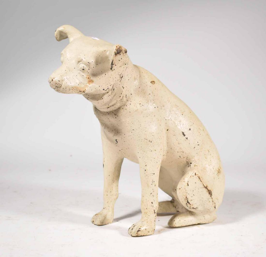 RCA Victor “Nipper” cast iron dog figure: RCA Victor “Nipper” cast iron dog figure, 14” H.