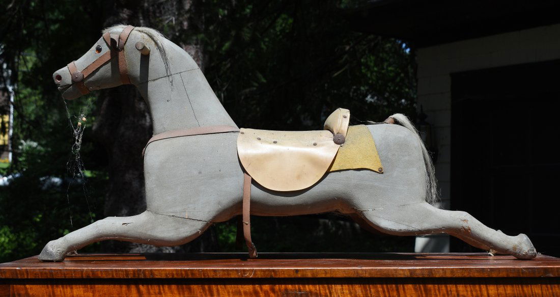 Antique hobby horse: Antique hobby horse (horse only) 40"L.