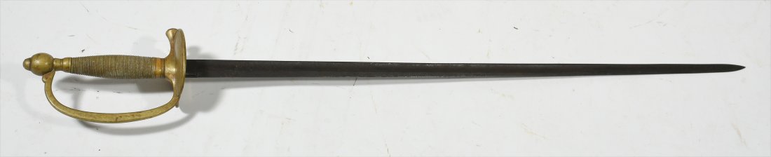 Ames 1862 Chicopee, Mass Civil War era sword: Ames 1862 Chicopee, Mass Civil War era sword, Inscribed "US J.H. 1862" 38.75" L (overall) 32.25" (blade)
