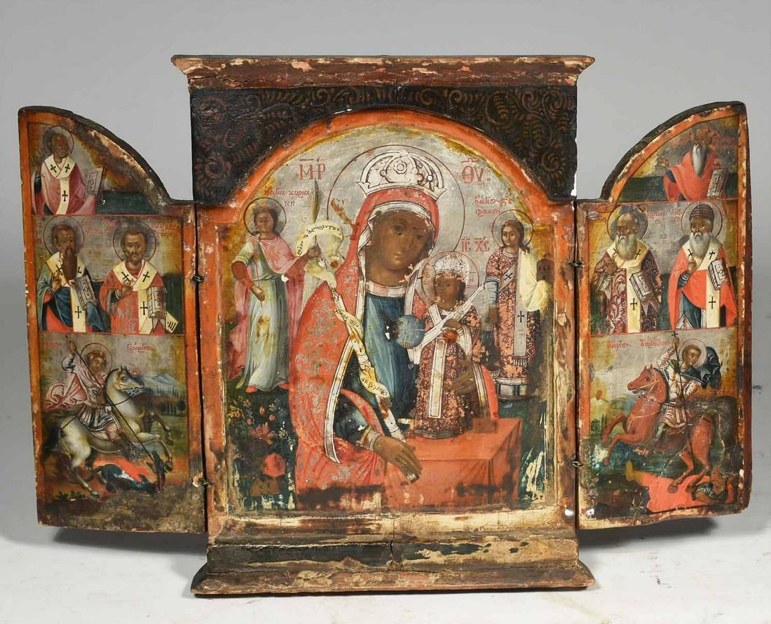 Earlier Orthodox Triptych Icon (1 of 10)