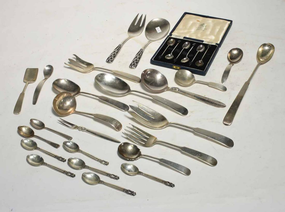 Assorted sterling lot: Jensen, GOHR, Erickson , etc (1 of 7)