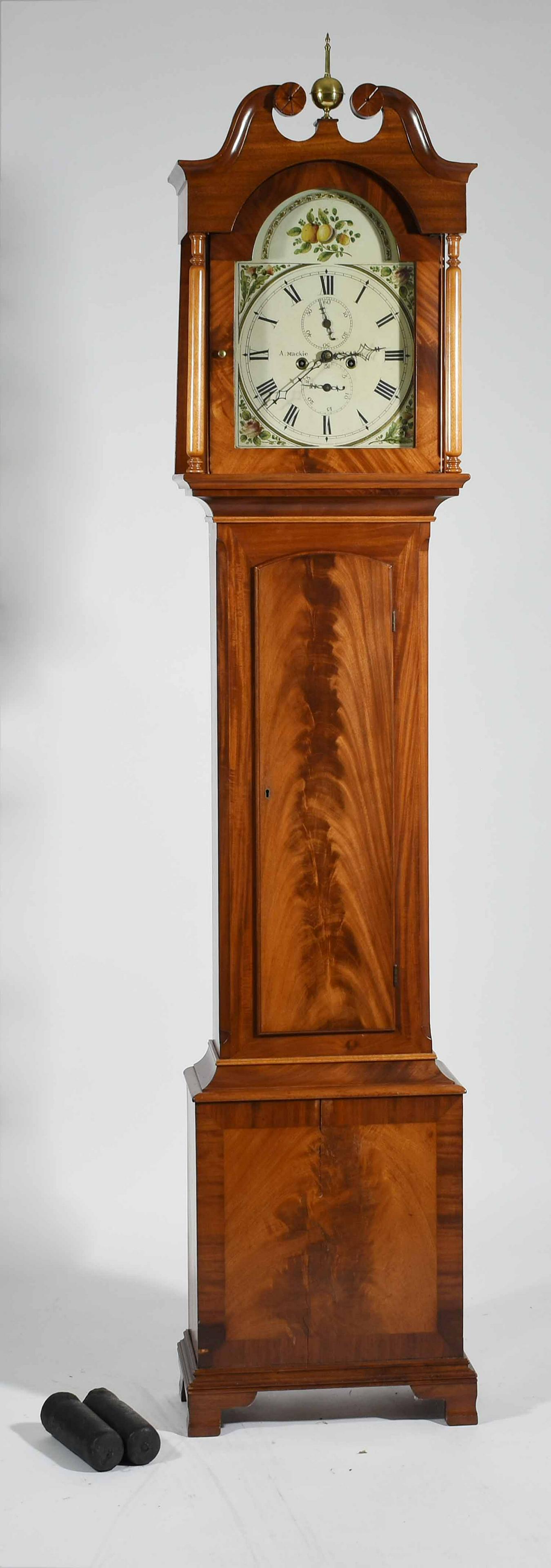 A. Mackie Cotton, English mahogany grandfather clock (1 of 6)
