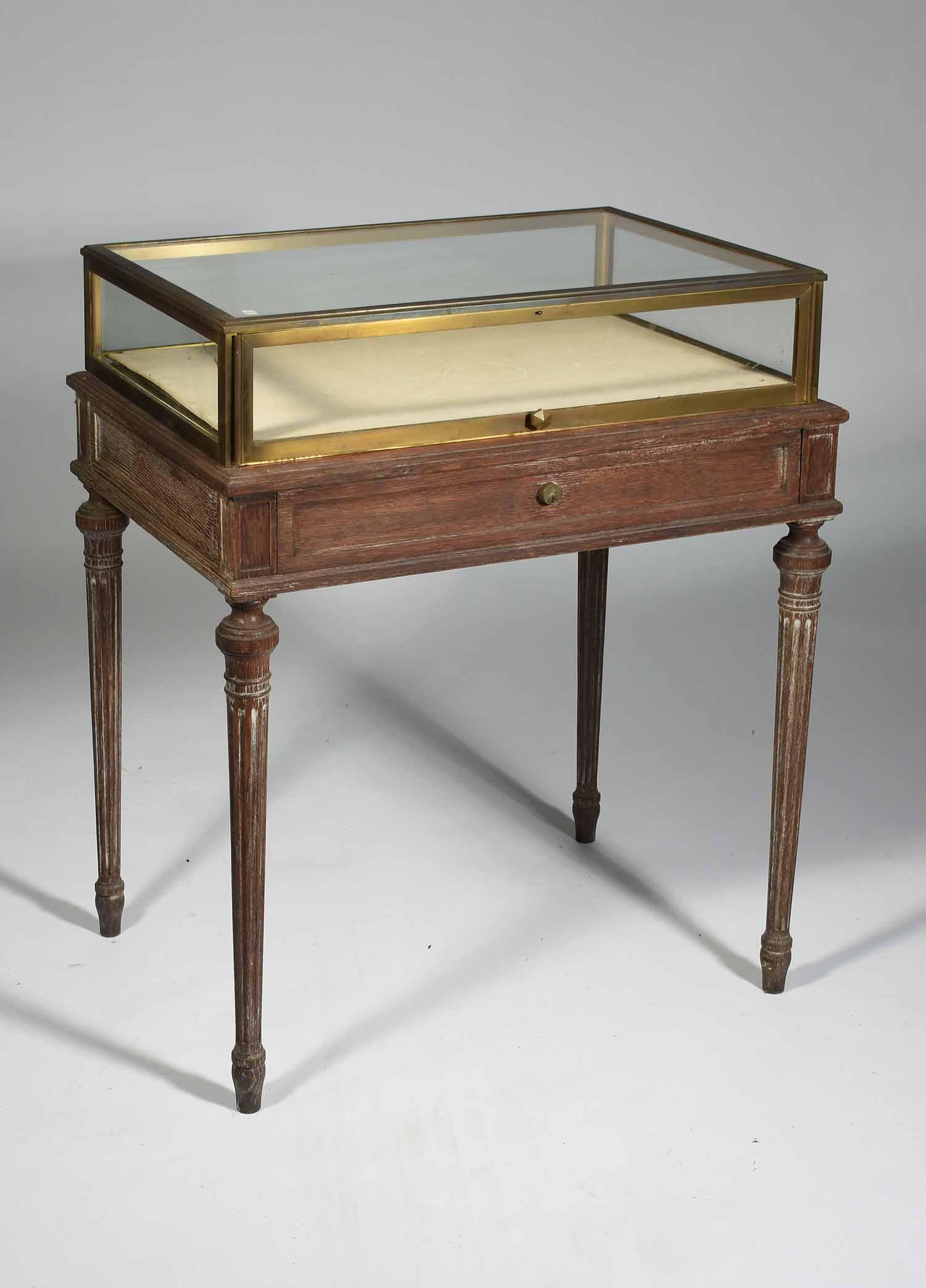 Louis XVI style display cabinet w/ stand (1 of 4)