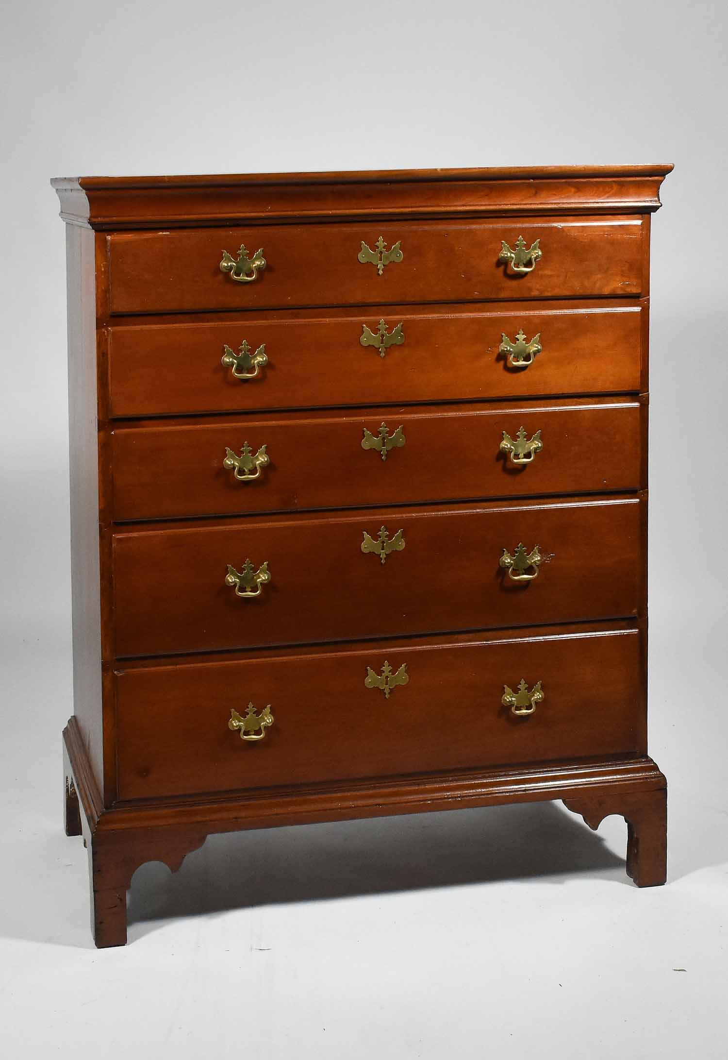 American Chipp. cherry 5 drawer chest (1 of 5)