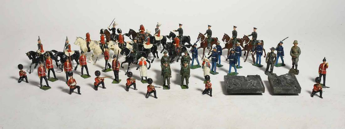 Collection of 44 + lead soldiers & figures (1 of 6)
