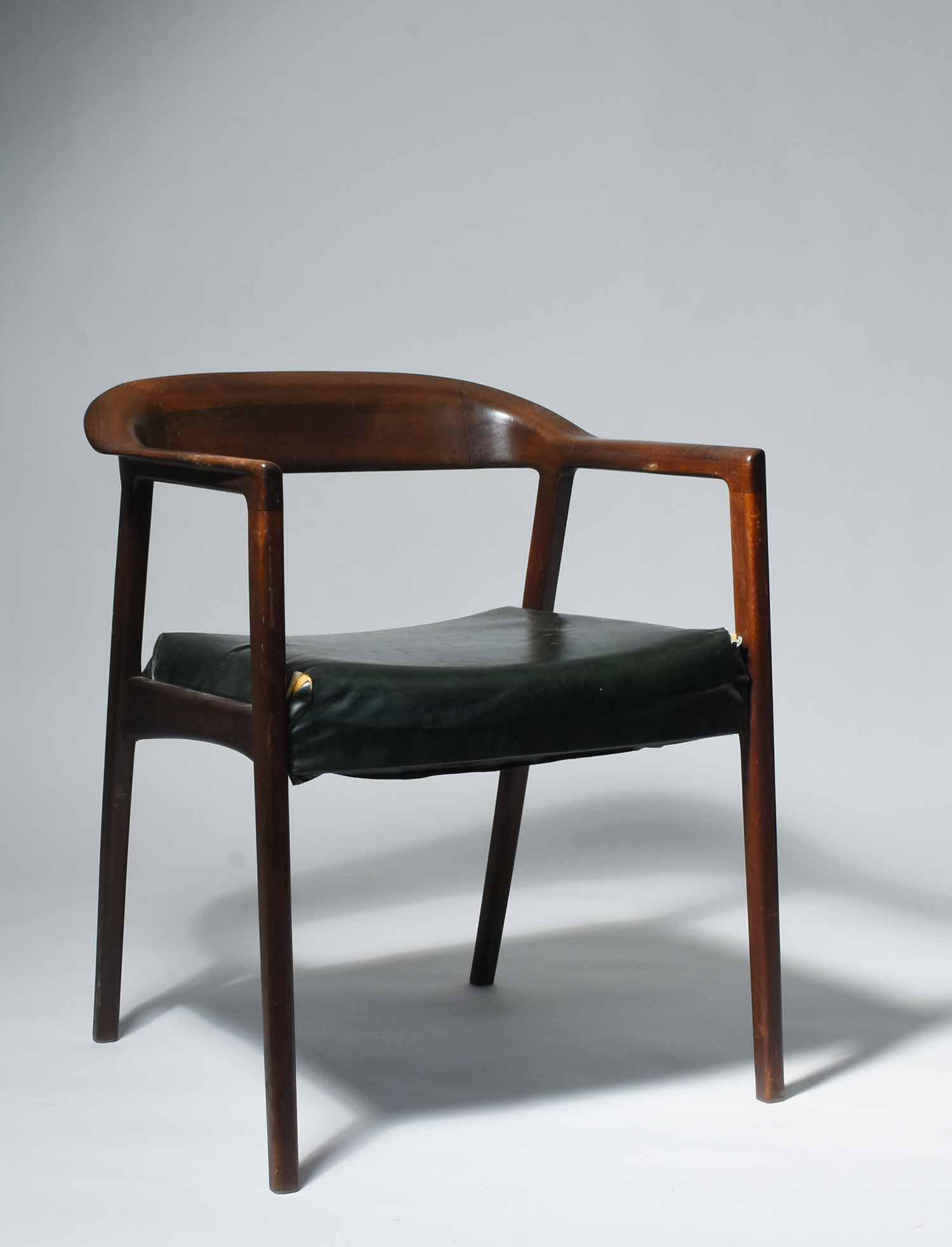 Hans Wegner Kennedy Style Armchair, 20th C.: Hans Wegner Kennedy Style Armchair, 20th C. Walnut, 29" H x 23" W, seat height 18 1/2"