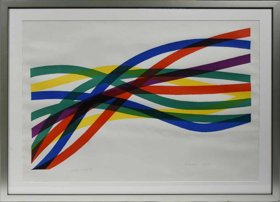 Piero Dorazio (Italian, 1927 - 2005). 10 Ways, 1967: Piero Dorazio (Italian, 1927 - 2005). 10 Ways, 1967. Color lithograph on paper, A.P., signed Dorazio 1967" in graphite l.r. The reverse with artist, title, medium, and edition information from Brooke 