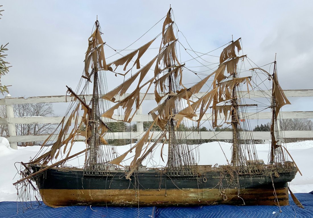 MASSIVE 'GREAT REPUBLIC' CLIPPER SHIP BOAT MODEL: MASSIVE 'GREAT REPUBLIC' CLIPPER SHIP BOAT MODEL. The 'Great Republic' originally designed by Donald McKay of Boston in 1853 was one of the largest sailing ships of her time. This model is a true test