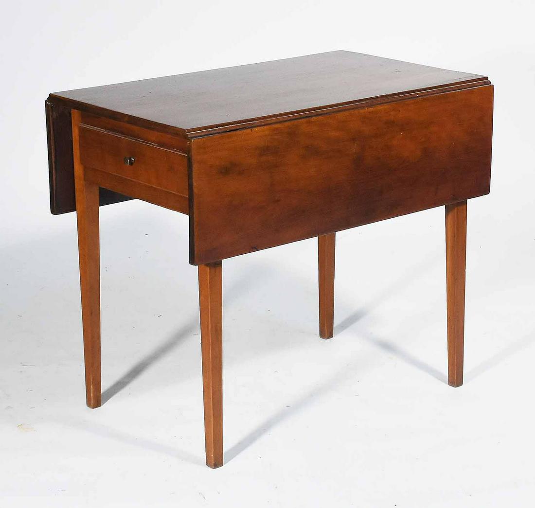 19TH C. HEPPLEWHITE CHERRYWOOD PEMBROKE TABLE (1 of 5)