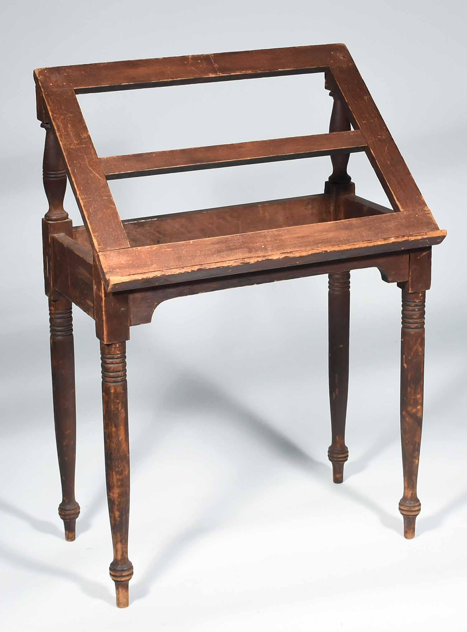19TH C. AMERICAN PINE BOOK STAND (1 of 10)