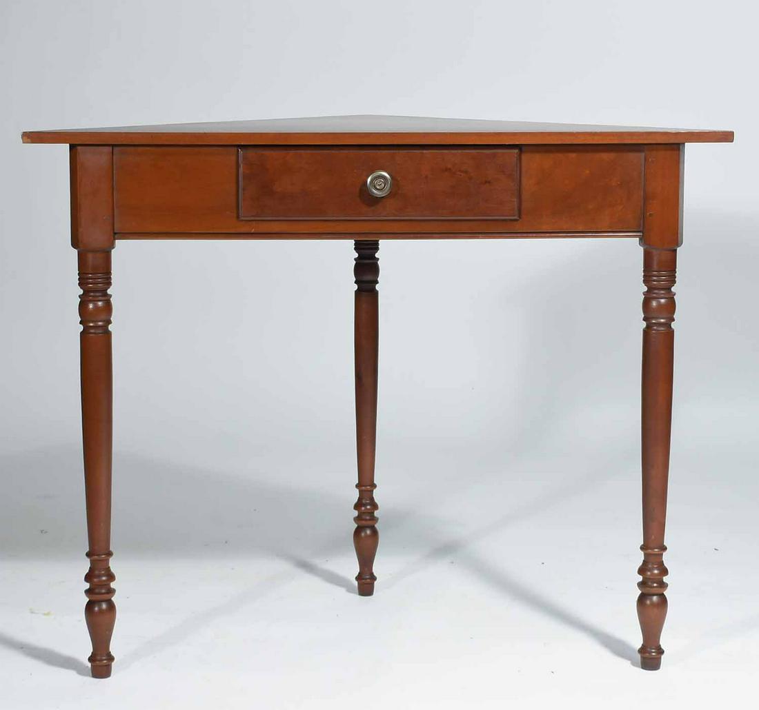 ELDRED WHEELER CHERRY SINGLE DRAWER CORNER STAND (1 of 7)