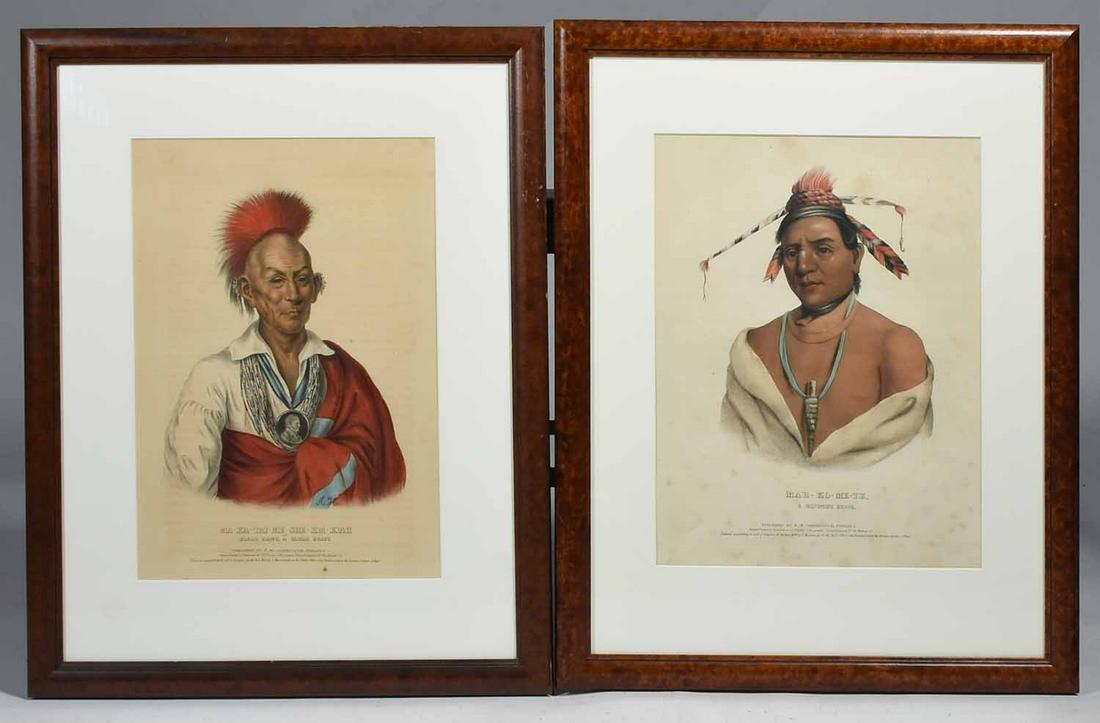 TWO MCKENNEY & HALL, F.W. GREENOUGH, 1836, MAR-KO-ME-TE (1 of 8)