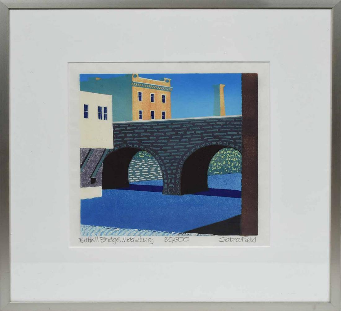 SABRA FIELD, SERIGRAPH 30/300, BATELL BRIDGE, (1 of 5)