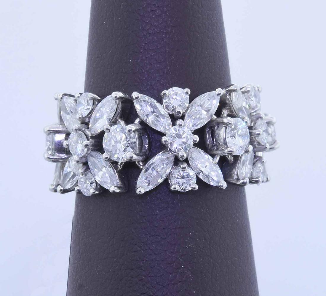 TIFFANY & CO. PLATINUM DIAMOND FLEXIBLE RING. (1 of 4)