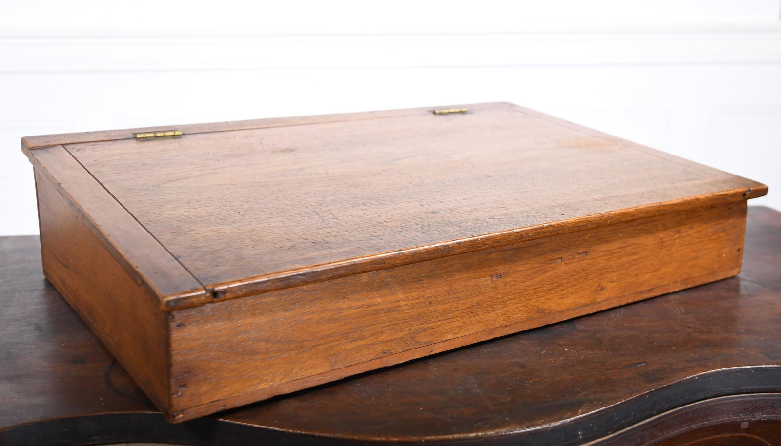 19TH C. SHAKER WRITING DESK BOX, MT LEBANON NY. (1 of 10)