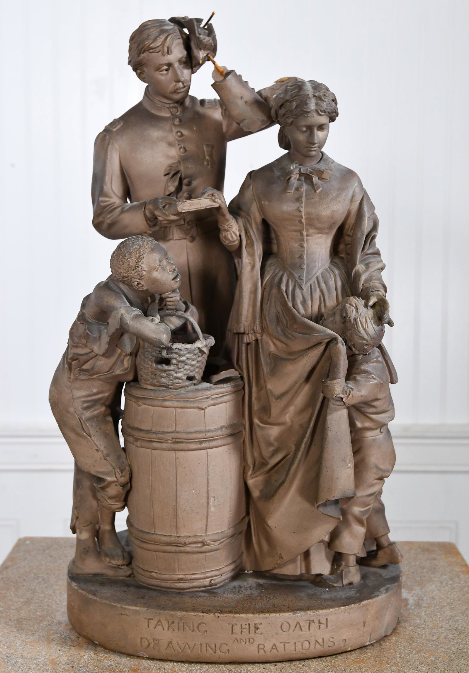 LATE 19TH C. 'TAKING THE OATH AND DRAWING RATIONS' (1 of 12)