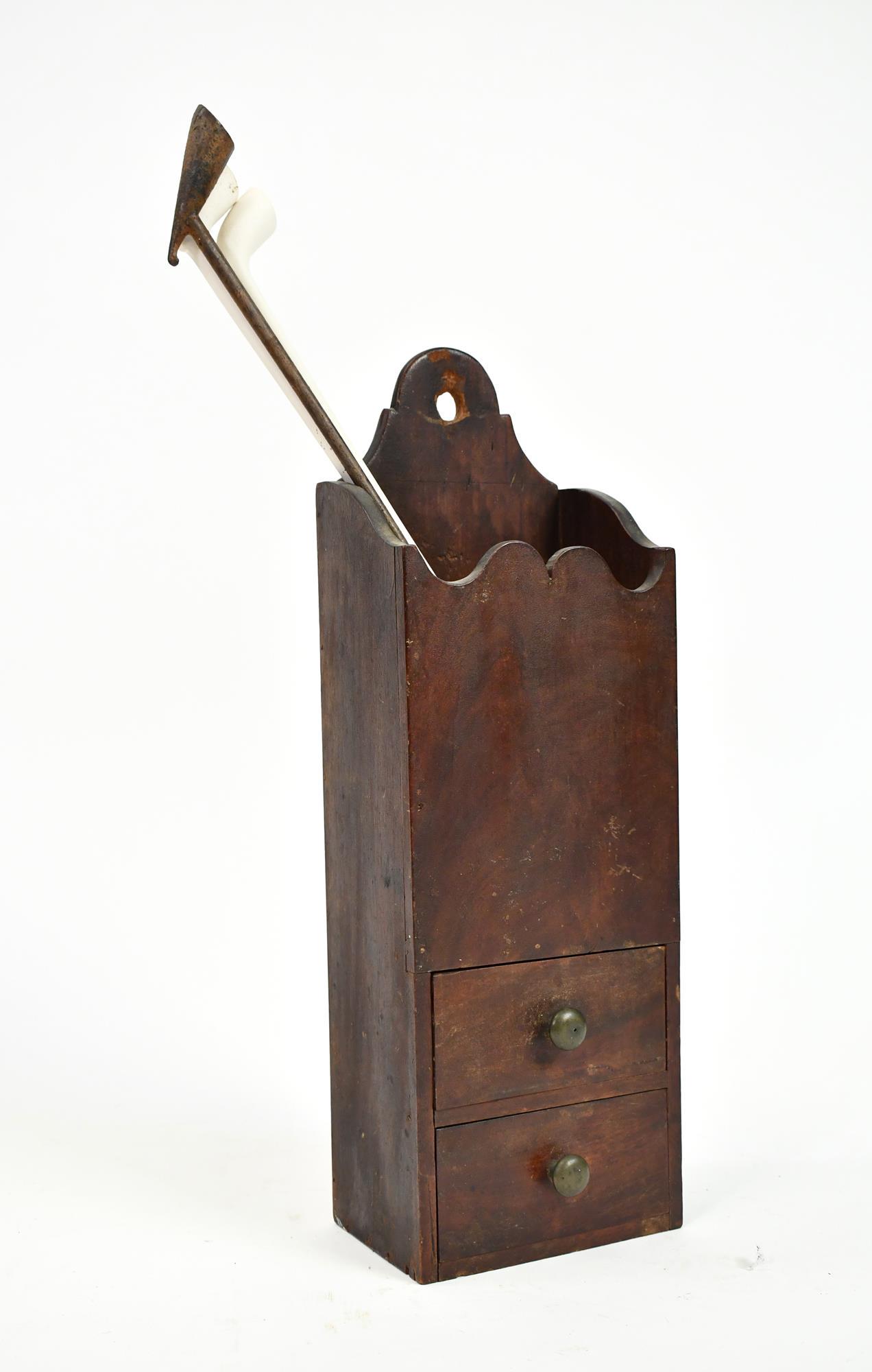 FINE FEDERAL MAHOGANY PIPE BOX. (1 of 10)