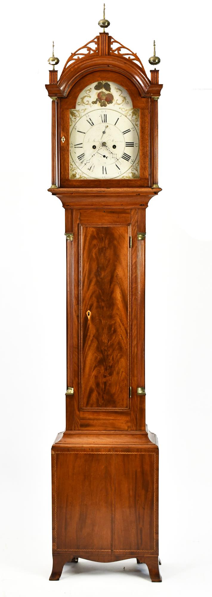 FINE JOHN BAILEY JR FEDERAL TALL CLOCK. (1 of 9)