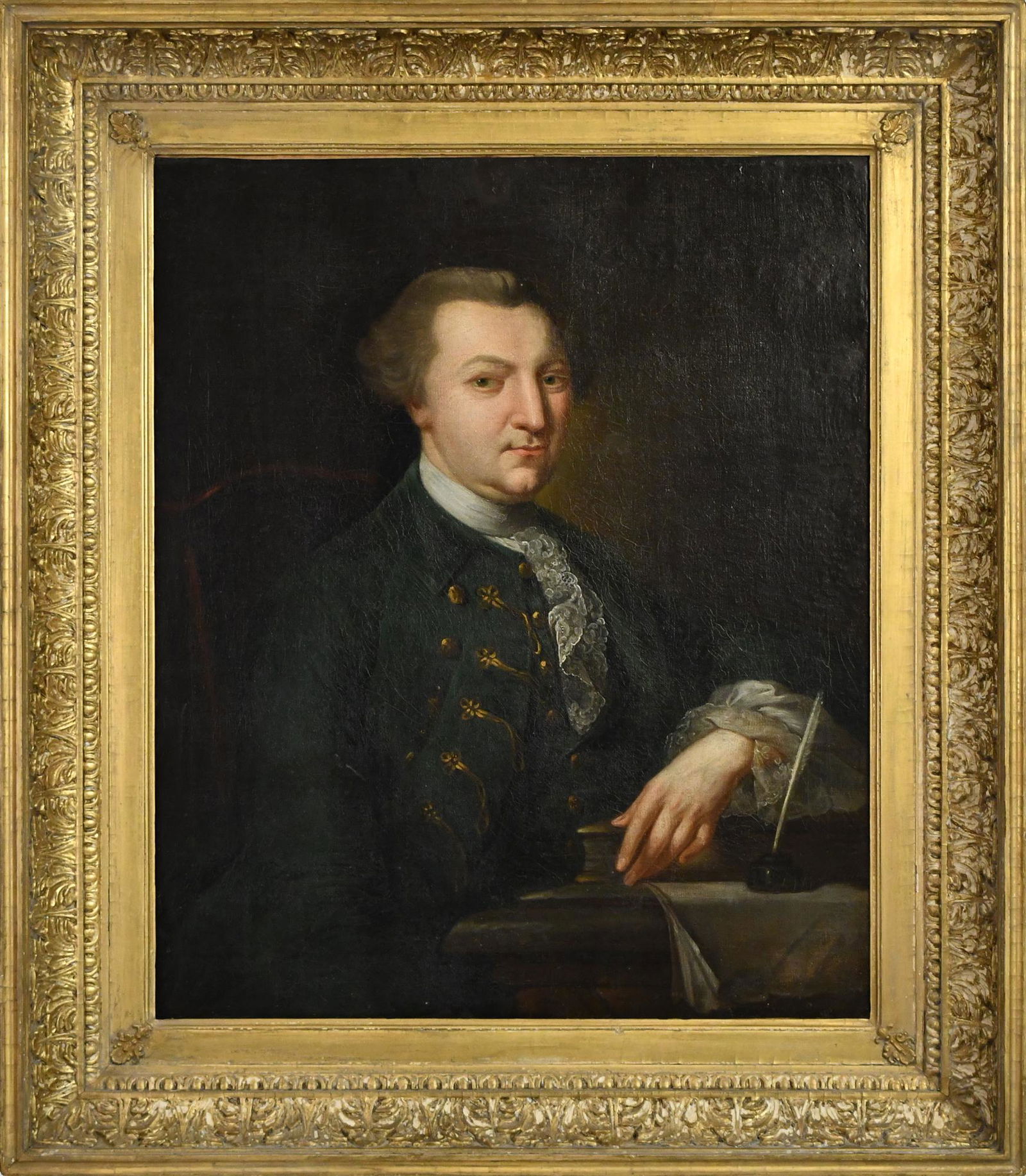 18TH C. ENGLISH SCHOOL PORTRAIT PAINTING. (1 of 5)