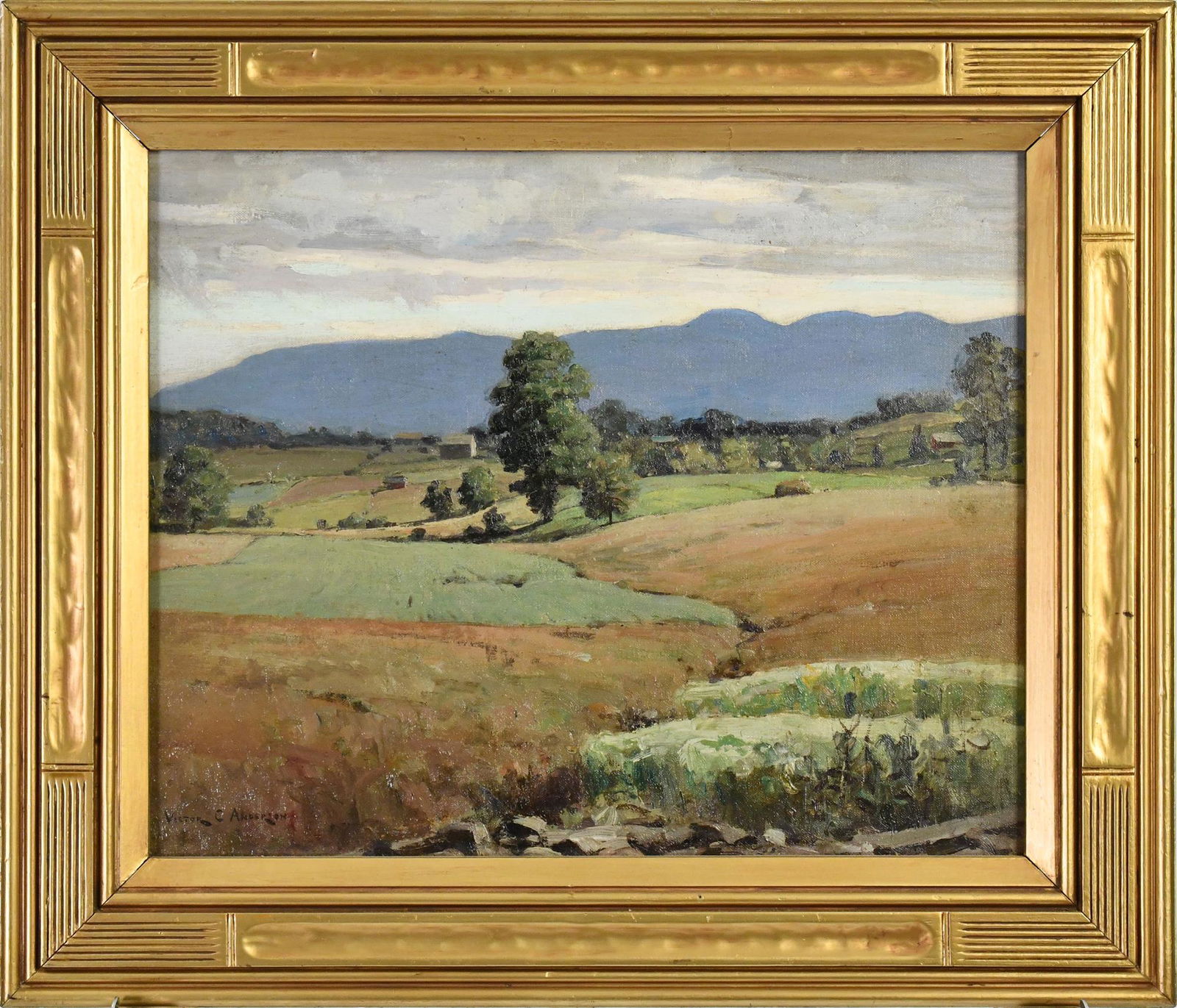 VICTOR C. ANDERSON O/B SUMMER LANDSCAPE. (1 of 7)