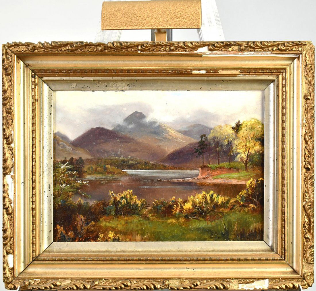 WILLIAM LAKIN TURNER RIVER SCENE O/B. (1 of 6)