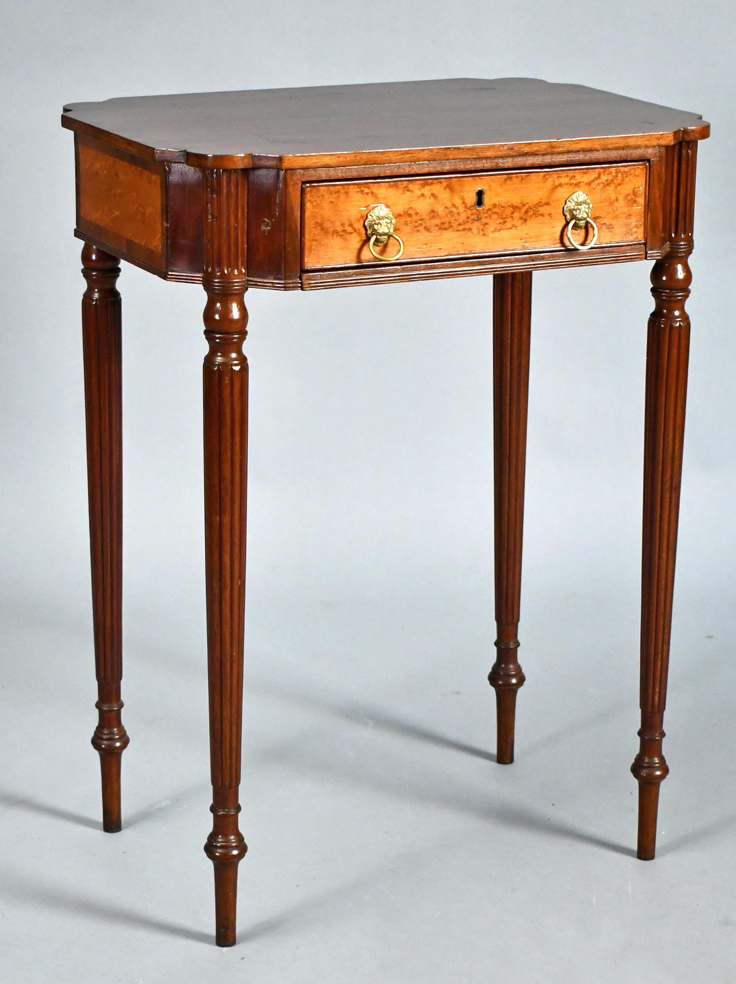 CA. 1810 FEDERAL BOSTON SEWING STAND. (1 of 9)