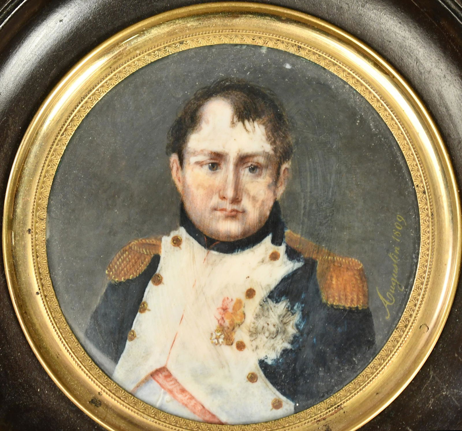 MINIATURE, JEAN BAPTISTE JACQUES AUGUSTIN, NAPOLEON. (1 of 5)