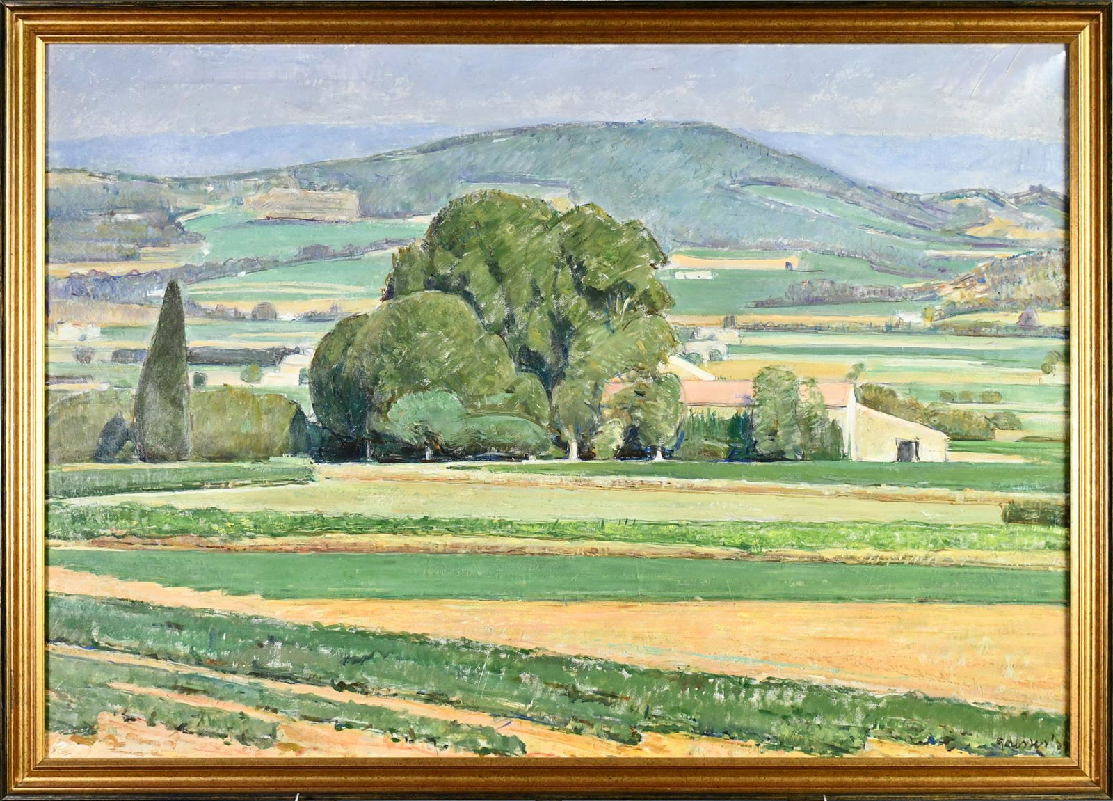 MAURICE GROSSER 1979 OIL ON CANVAS, CHATEAU BONNIEUX. (1 of 7)