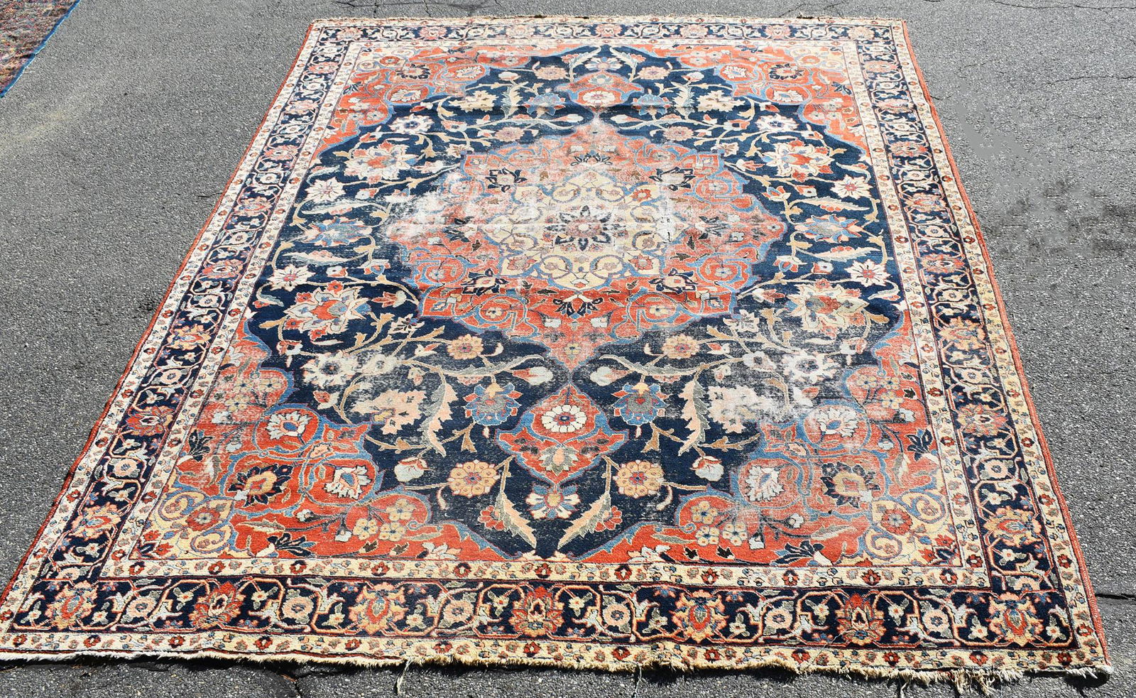 ANTIQUE ORIENTAL ROOM SIZE RUG (1 of 7)