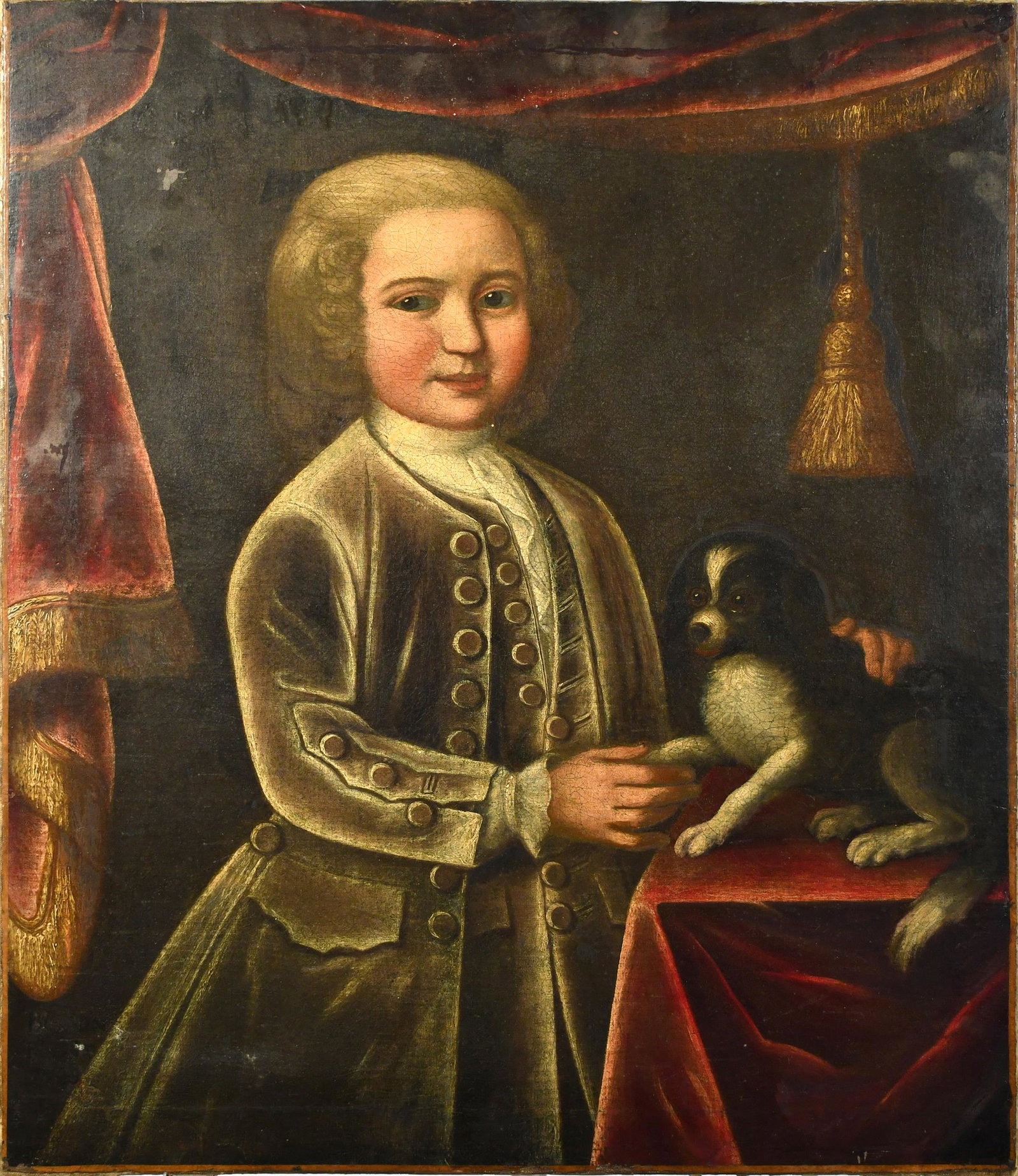 18TH C. ENGLISH SCHOOL PORTRAIT, O/C (1 of 5)