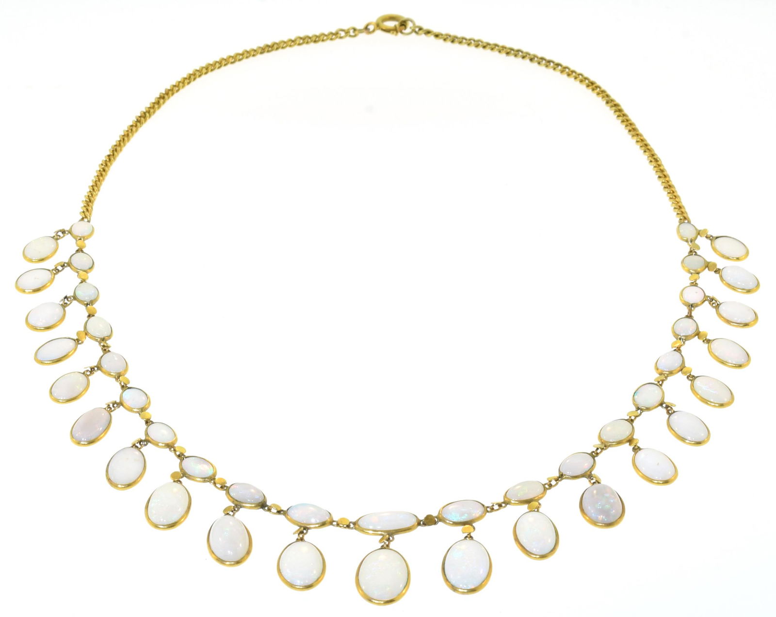 18K GOLD & OPAL NECKLACE. (1 of 4)