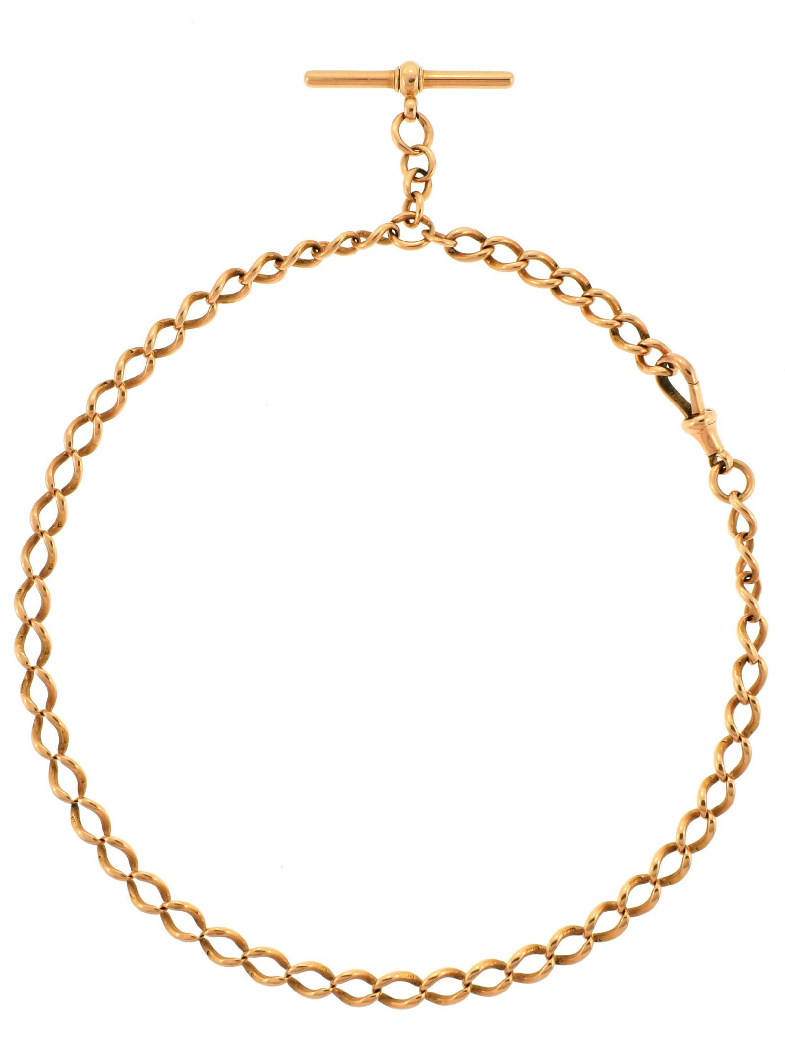 VICTORIAN 15K GOLD WATCH CHAIN (1 of 5)