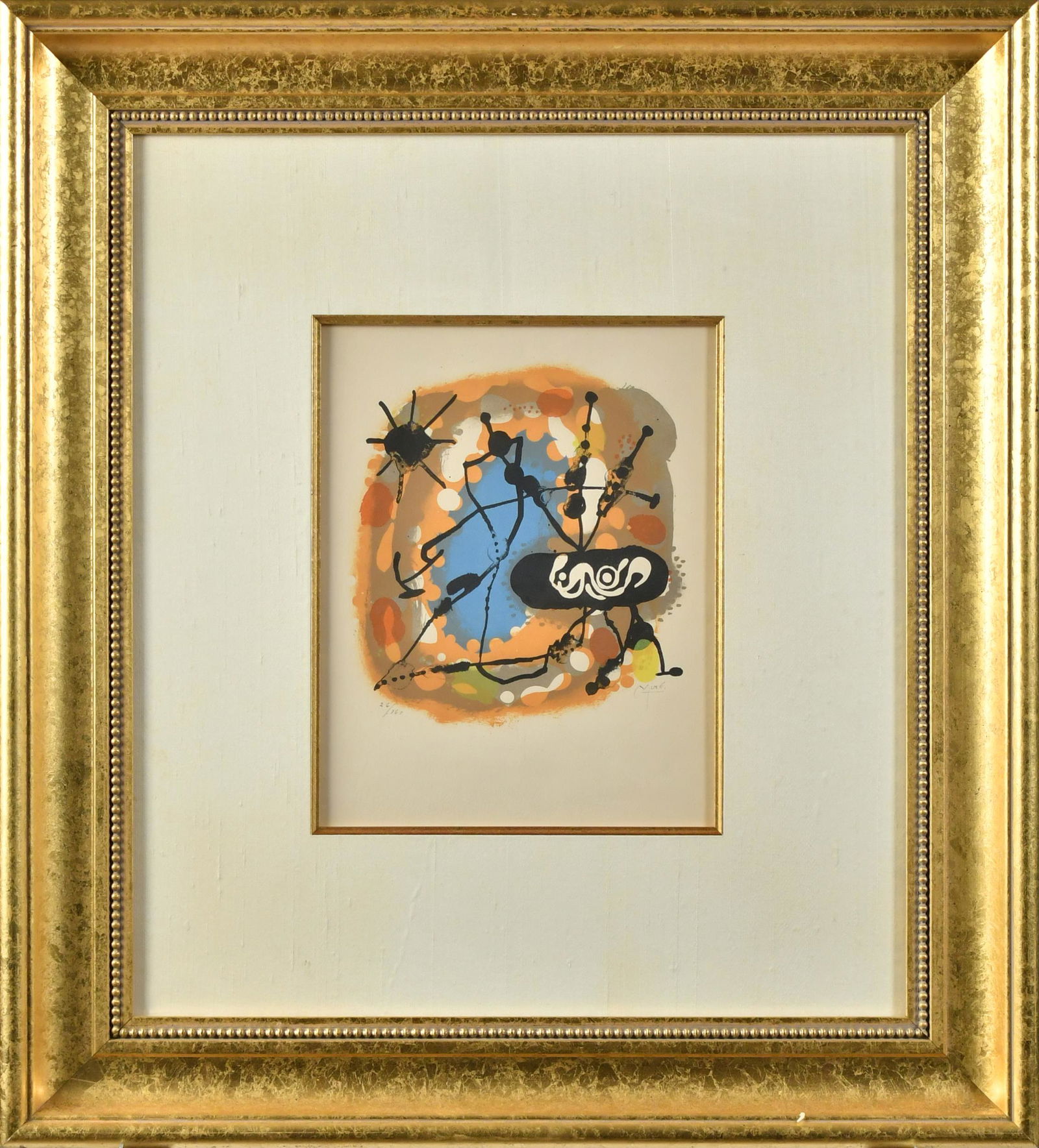 JOAN MIRO NUMBERED LITHOGRAPH. (1 of 5)