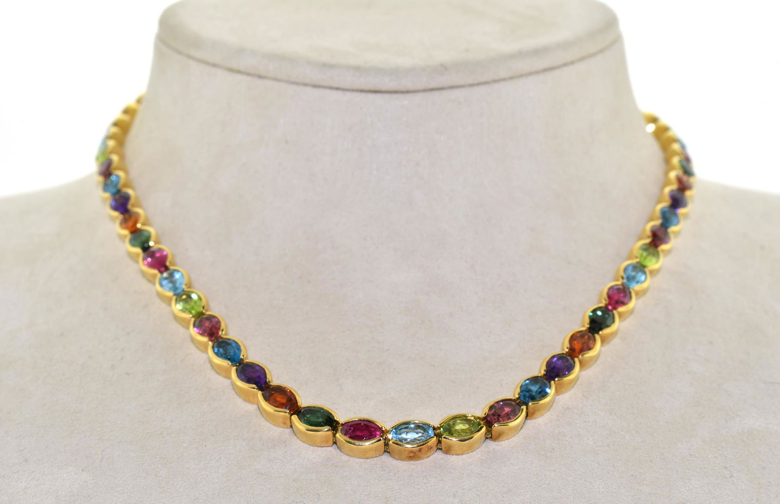 18K SAUER RIVIERA NECKLACE. (1 of 5)