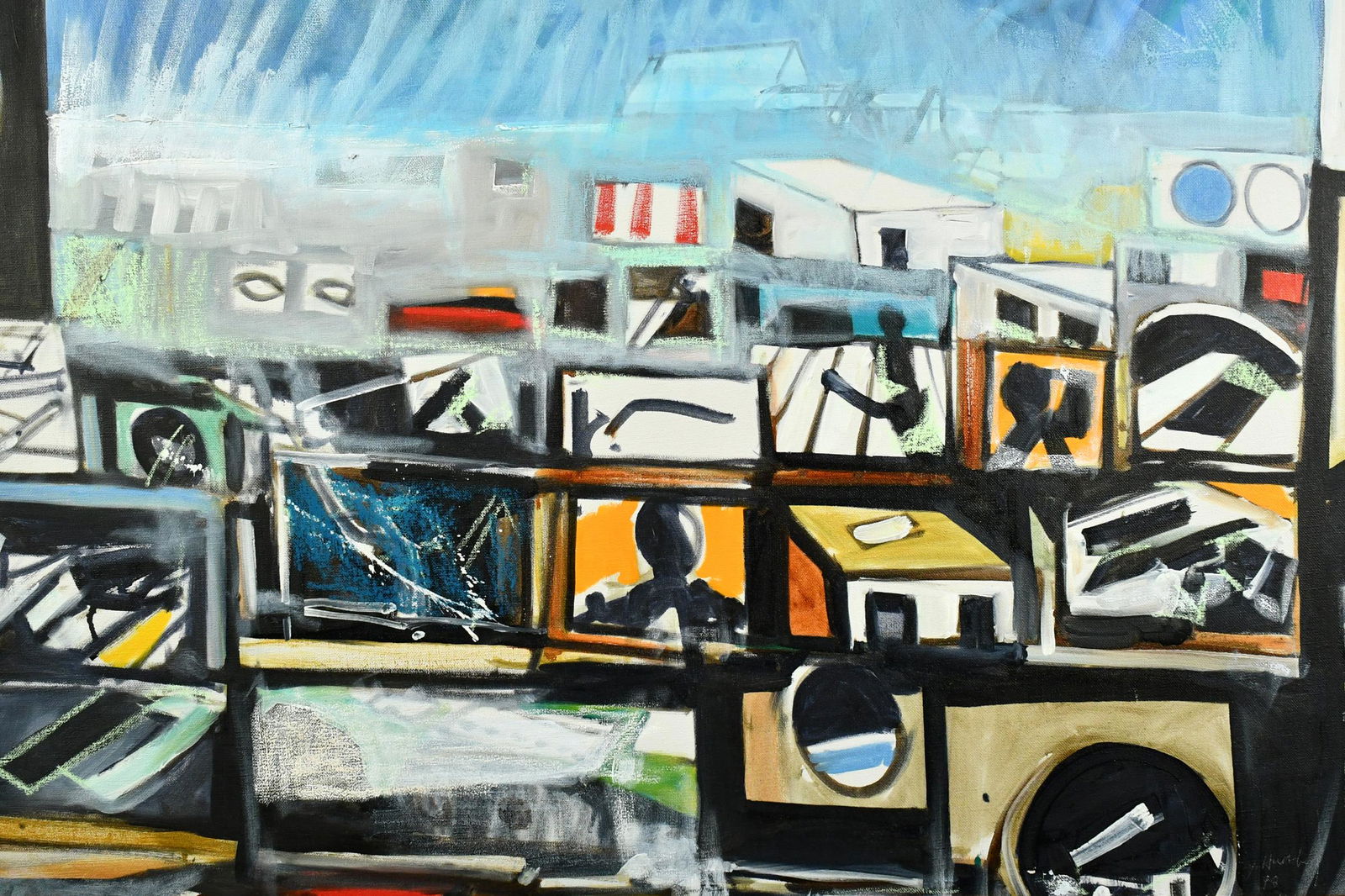 JOHN HULTBERG OIL ON CANVAS, PANORAMA OF PICTURES. (1 of 5)