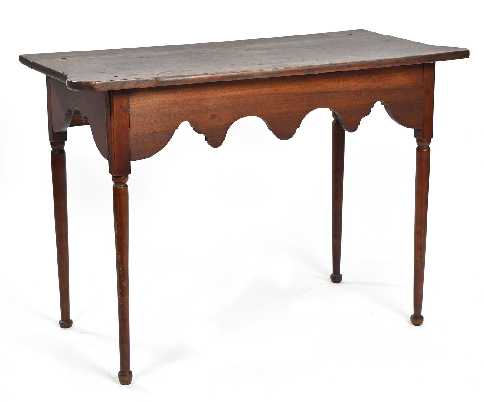 18TH C . QUEEN ANNE WALNUT SERVING TABLE. (1 of 8)